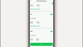 Grab Merchant - How to update business operation hours on Grab Merchant App screenshot 4