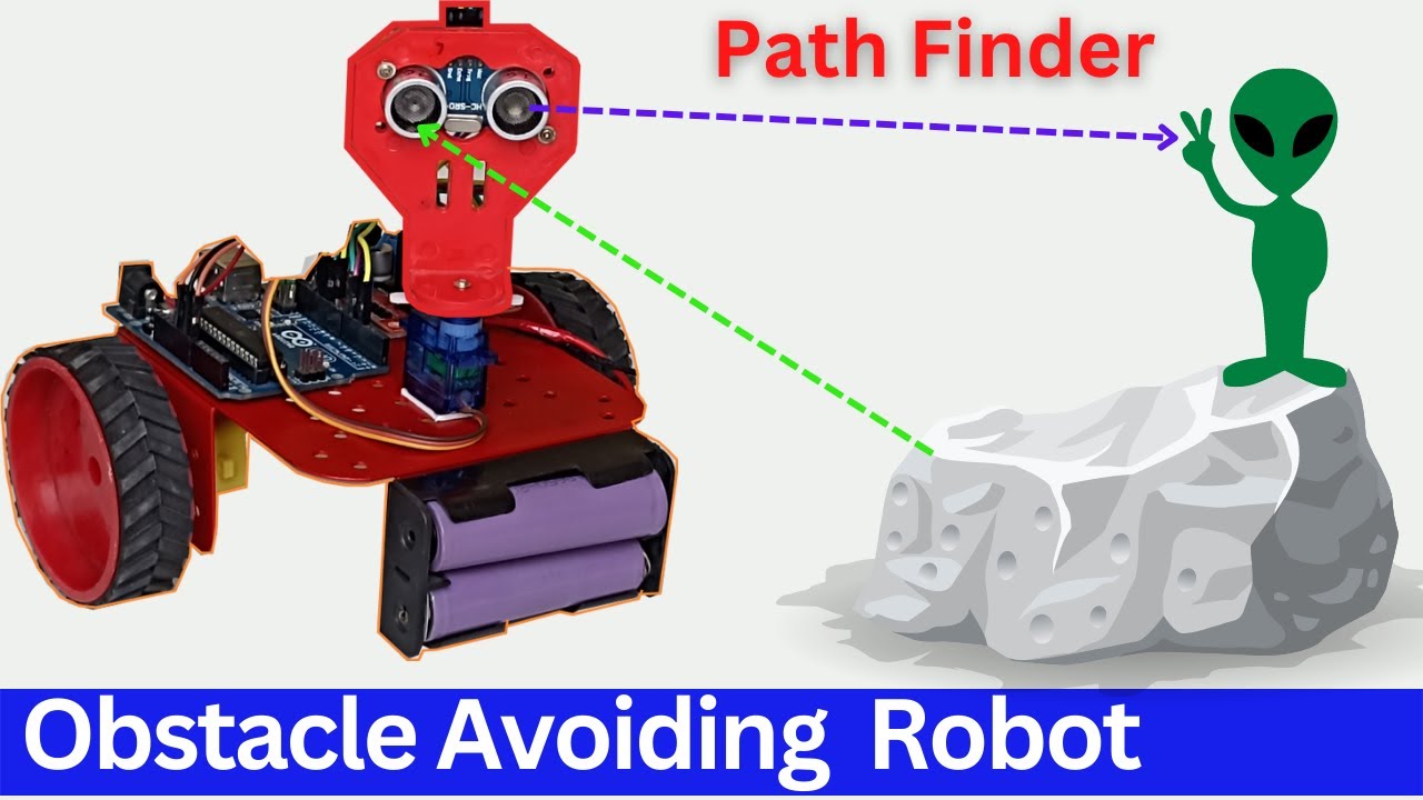 how to make Obstacle avoiding robot || path finder robot - YouTube