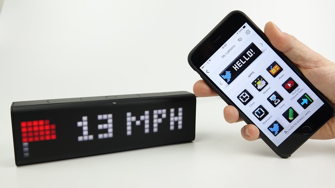 Review: LaMetric Time - WiFi App enabled Smart clock 