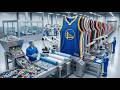 Basketball Jersey Manufacturing 🏀 From Recycled Fabric to NBA Style Jersey Inside the Factory