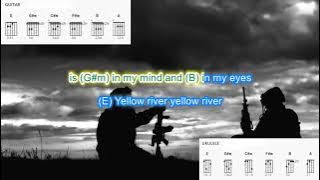 Yellow River (no capo) by Christie play along with scrolling guitar chords and lyrics