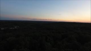 Drone looking Southwest to Grand Rapids, MI. Sunset on 9.12.16