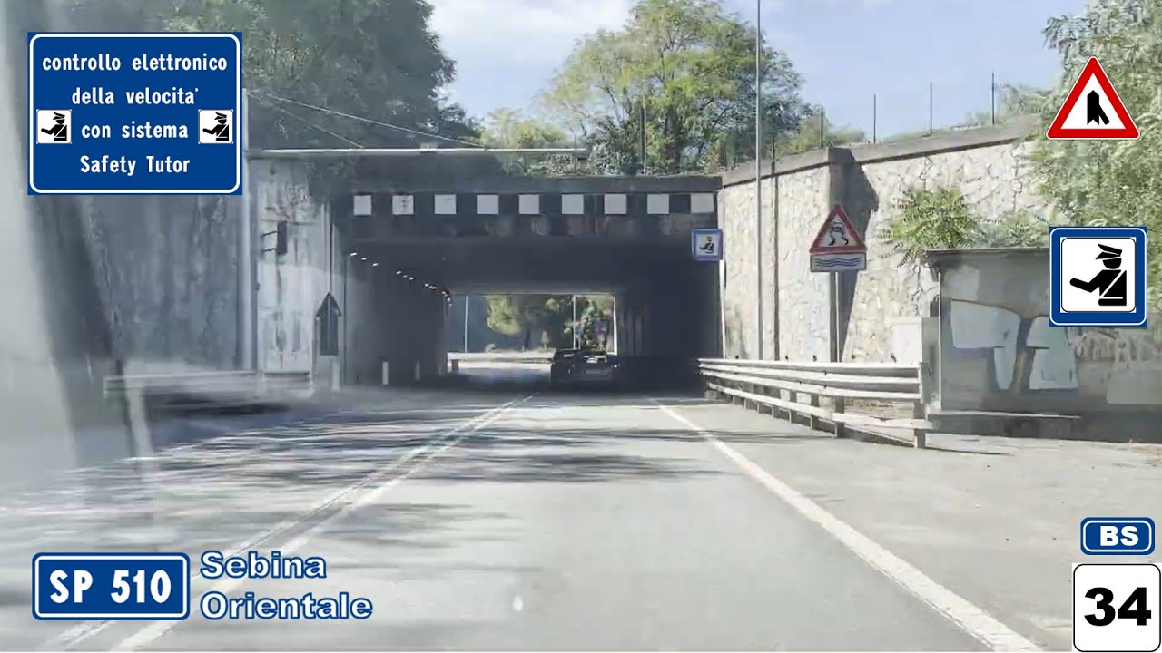 SP 510 | Sebina Orientale | Percorso Completo DIREZIONE BRESCIA