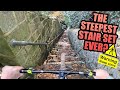 RIDING THE STEEPEST STAIR SET EVER! - URBAN MTB FREERIDE