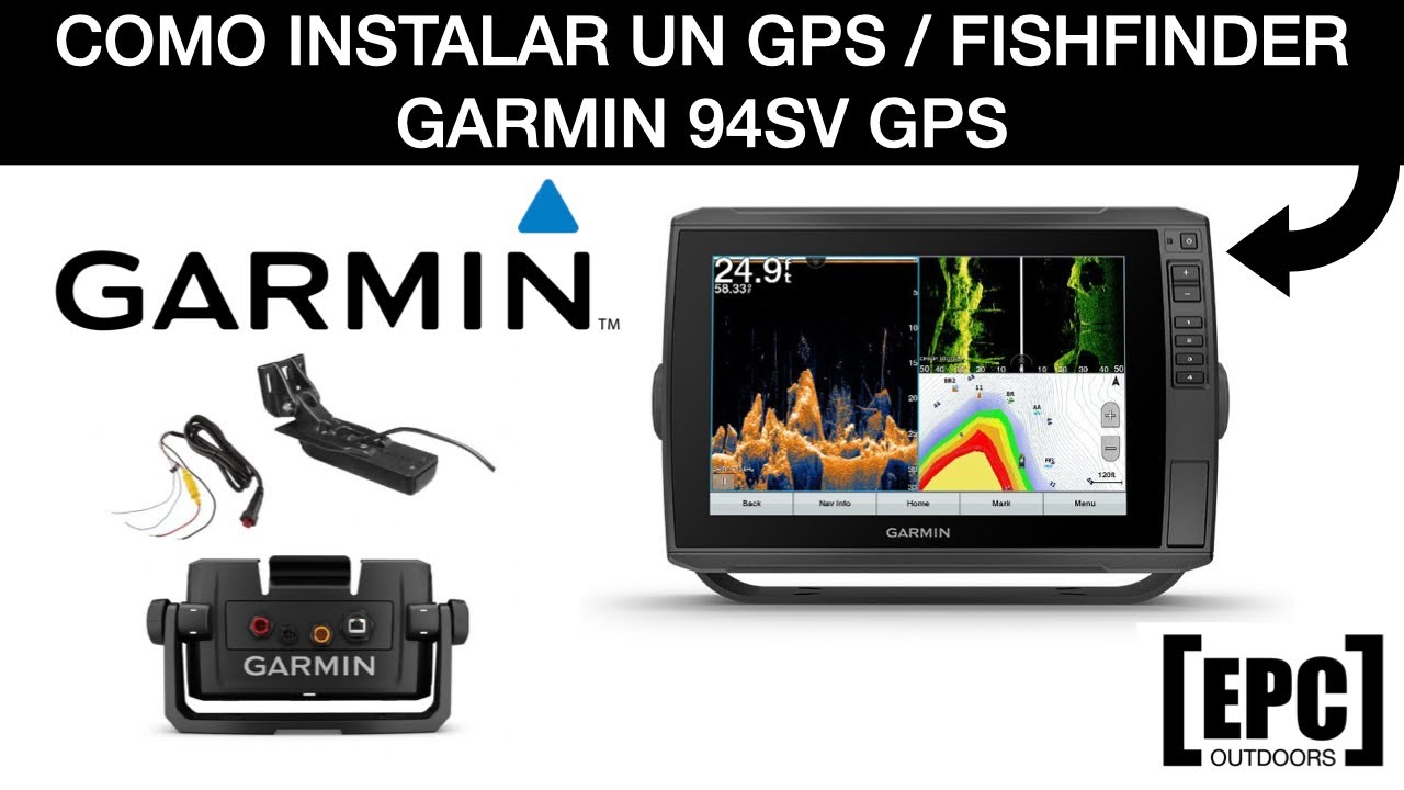 COMO INSTALAR UN GPS / FISHFINDER GARMIN 94SV UHD YouTube