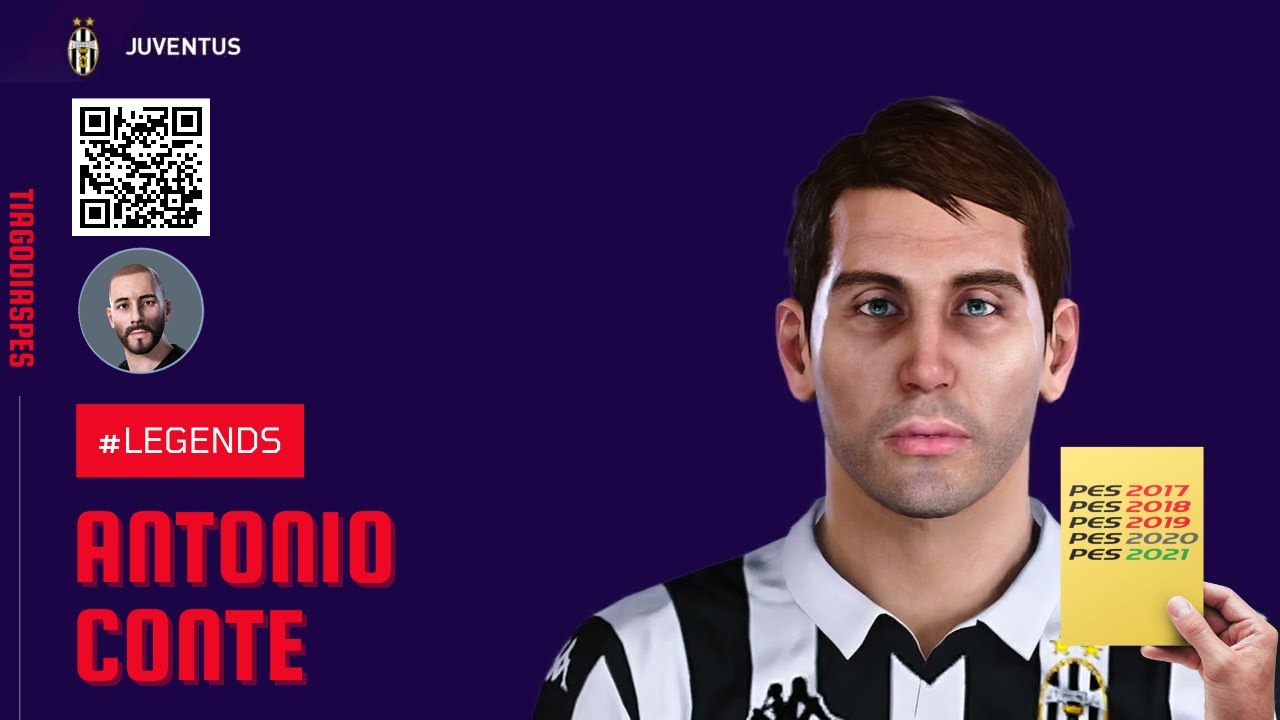 Antonio Conte Face @TiagoDiasPES (Juventus, Lecce) + Stats | PES 2021 ...