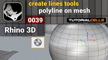 0039. draw polyline on mesh in rhino