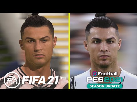 FIFA 21 Vs PES 2021 PS4 Pro 4K Graphics Comparison