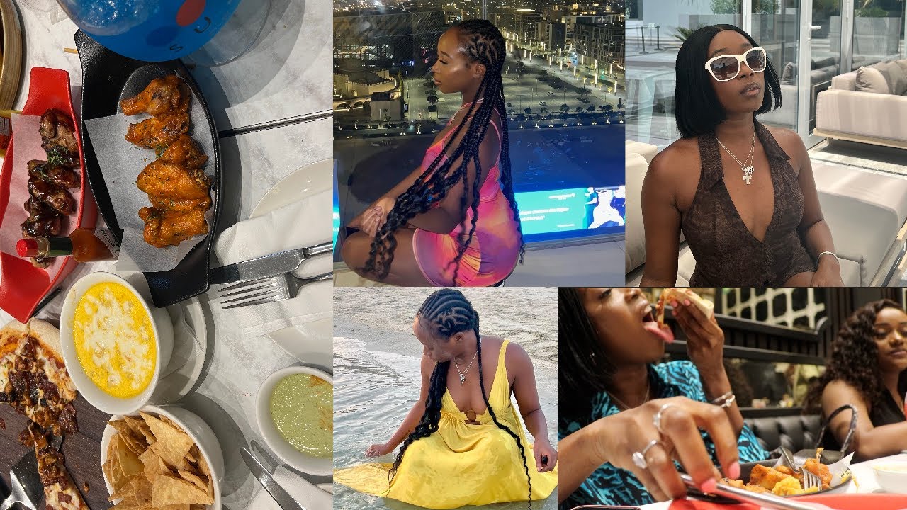 WEEKLY VLOG: DUBAI AQUAVENTURE WATER PARK, DINNER AT SUGAR FACTORY & DINOSAUR WORLD 🇦🇪