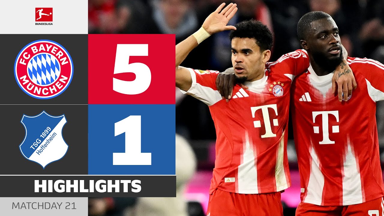 Welcome To The DIAZ-SHOW! | FC BAYERN - HOFFENHEIM | Highlights | Matchday 21 – Bundesliga 2025/26