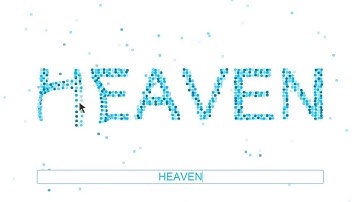 HTML5 輸入粒子文字+滑入放大鏡效果 with CANVAS particle