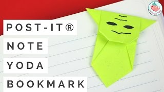Celebrity Easy Star Wars Origami - Post-it® Note Crafts Yoda Bookmark Tutorial! How to Make a Paper Yoda Net Worth