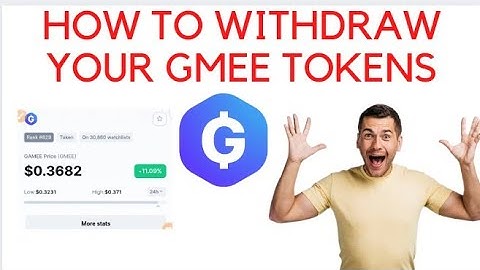 HOW TO WITHDRAW YOUR GMEE TOKEN TO YOUR TRUST WALLET.