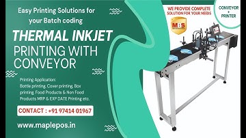 Automatic Batch Coding Machine Inkjet printer with feeder conveyor  Price Date Batch on small Bottle