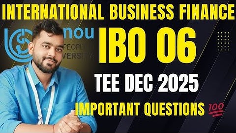 🌍📘 IBO-06 TEE Dec 2025 – MOST IMPORTANT QUESTIONS | Score 80+ Easily! 💯🔥