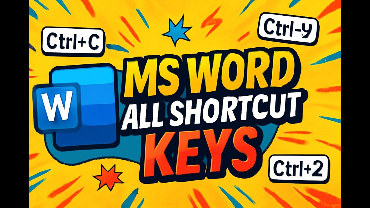 MS Word All Shortcut Keys | One File Complete List