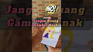 Gambar anak bisa jadi hasil karya lho! 😆 #diycraft #diy #sablonbaju #kerajinantangan #sablonkaos