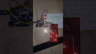 4-Way Traffic Light System with 7-Segment Countdown Timer | Arduino Uno Project