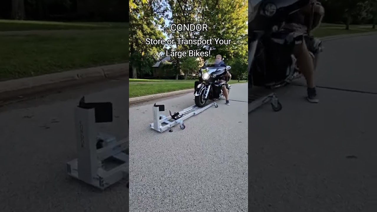 CONDOR Motorcy le Garage Dolly. Store and Transport! 