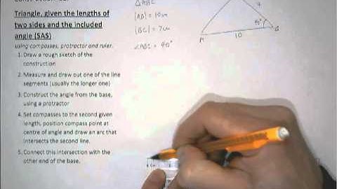 Construction 11 - triangle SAS