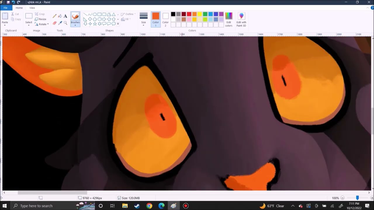Tourner Dans Le Vide Darkstripe and Tigerstar - MS paint speedpaint