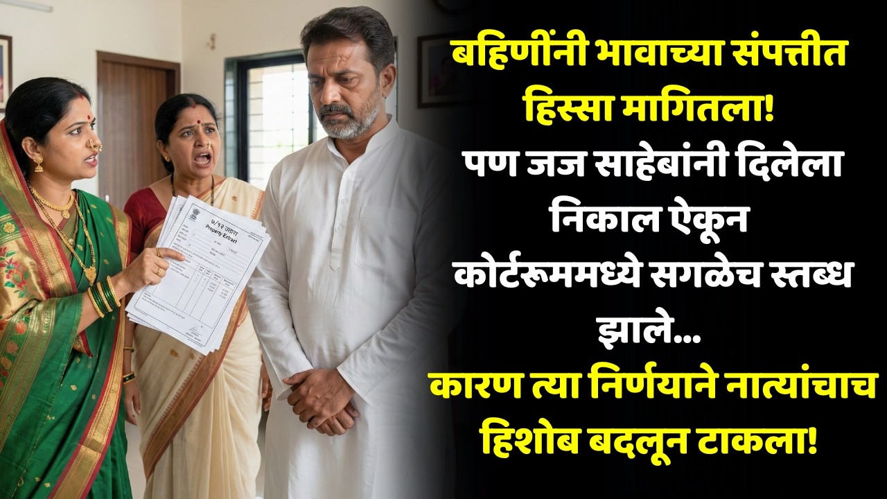 बहिणींनी भावाच्या संपत्तीत हिस्सा मागितला! पण कोर्टात झालेला न्याय कुणालाही अपेक्षित नव्हता…