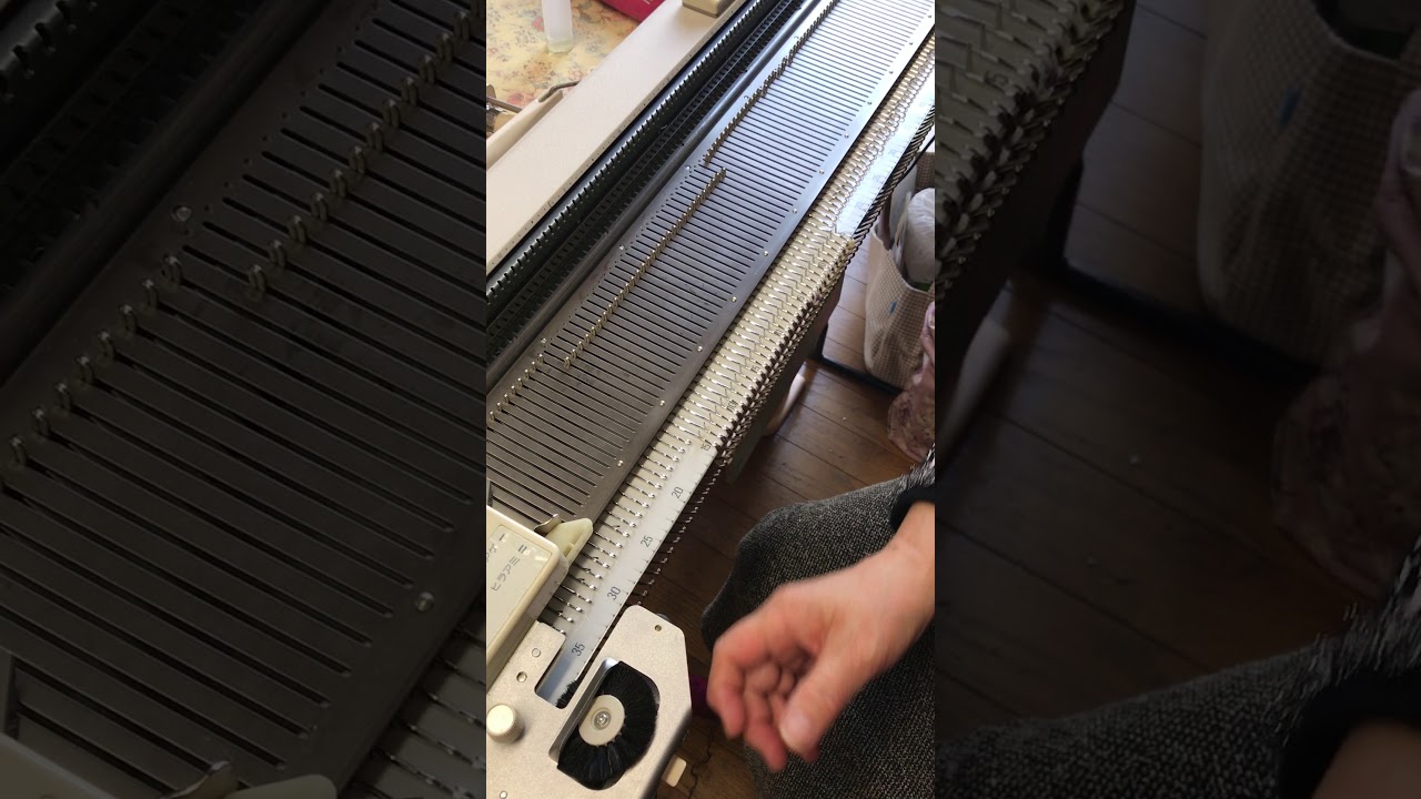 SILVER REED アーガイルキャリッジの使い方1 シルバーリード - YouTube
