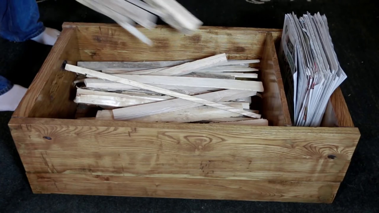 Quick update on finishing up the kindling box YouTube