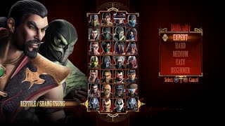 Mortal Kombat 9 - Expert Tag Ladder (Reptile &amp; Shang Tsung/3 Rounds/No Losses)