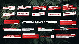 Athena Lower Thirds Free Sleek Title Pack (Ae, Pr, Dr)