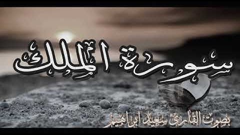 سورة الملك بصوت جميل يهز القلوب