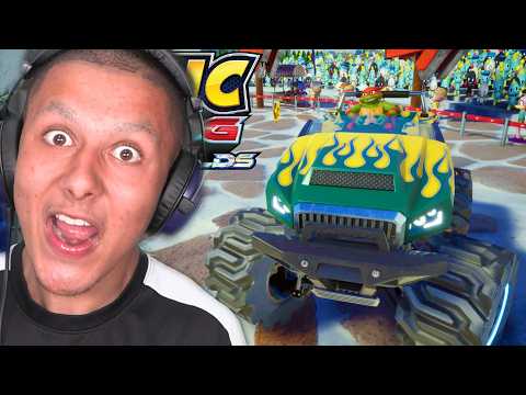 TMNT DONNIE MECHA TRUCK in Sonic Racing CrossWorlds