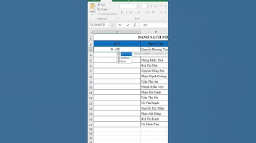 Cách đánh STT chuyên nghiệp trong #excel #shorts #tinhocvanphong