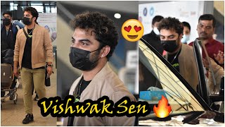 Hero Vishwak Sen Spotted At Hyderabad Airport | TFPC