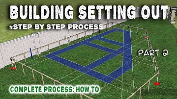 How to set out a building | step by step #building #foundation