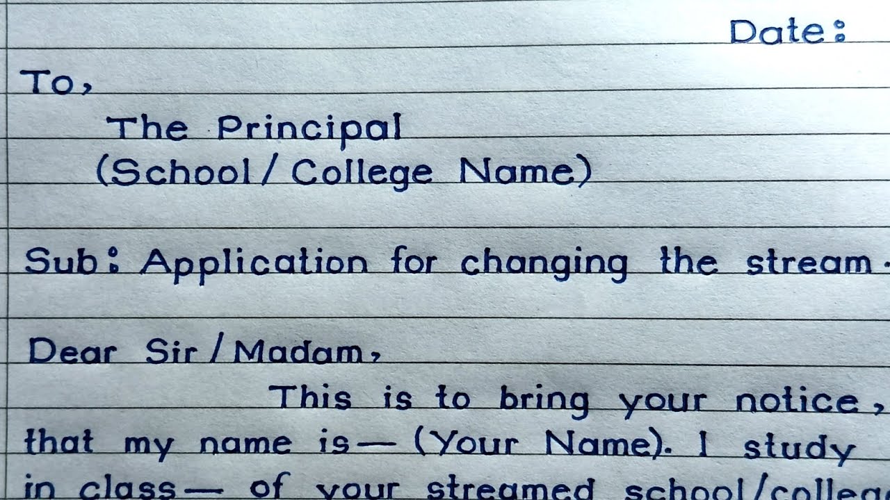 Application For Stream Change In College Stream Change Application Application For Stream Change In College Stream Change Application
