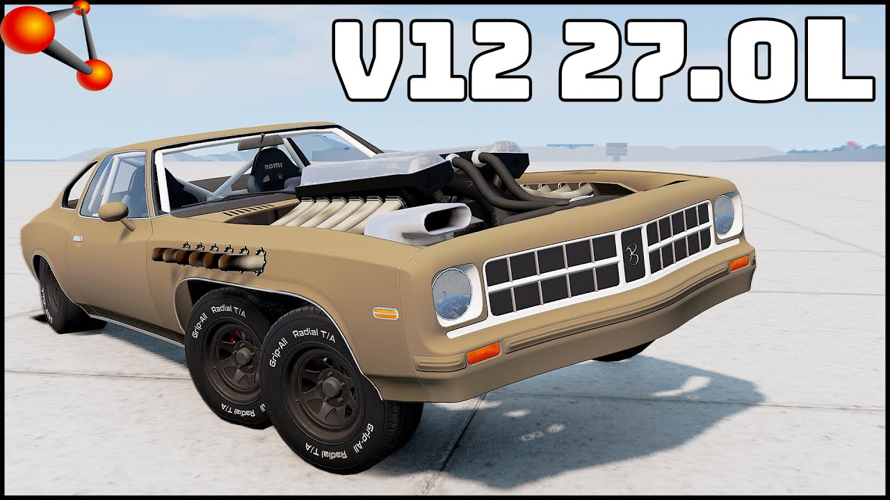 The Airplane Diesel Engine! 27 Liters! BeamNg Drive YouTube