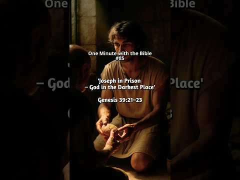 Joseph In Prison God In The Darkest Place 85 One Minute With The Bible BibleShorts Quotes 