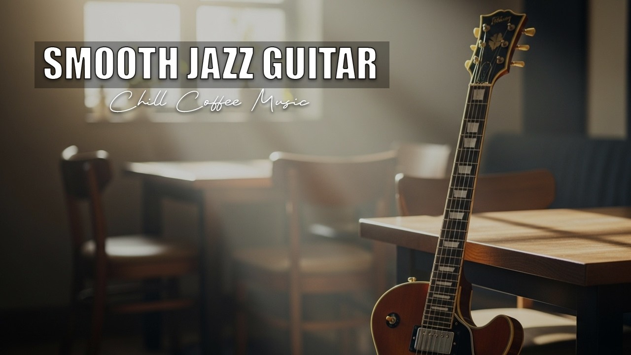 Smooth Jazz Guitar Music - Cool Cafe Vibes • Relaxing Guitar Music for Cafe, Study & Work