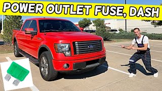 2011 ford f150 cigarette lighter fuse location FORD F150 DASH POWER OUTLET FUSE LOCATION REPLACEMENT F 150 POWER POINT  FUSE 2009