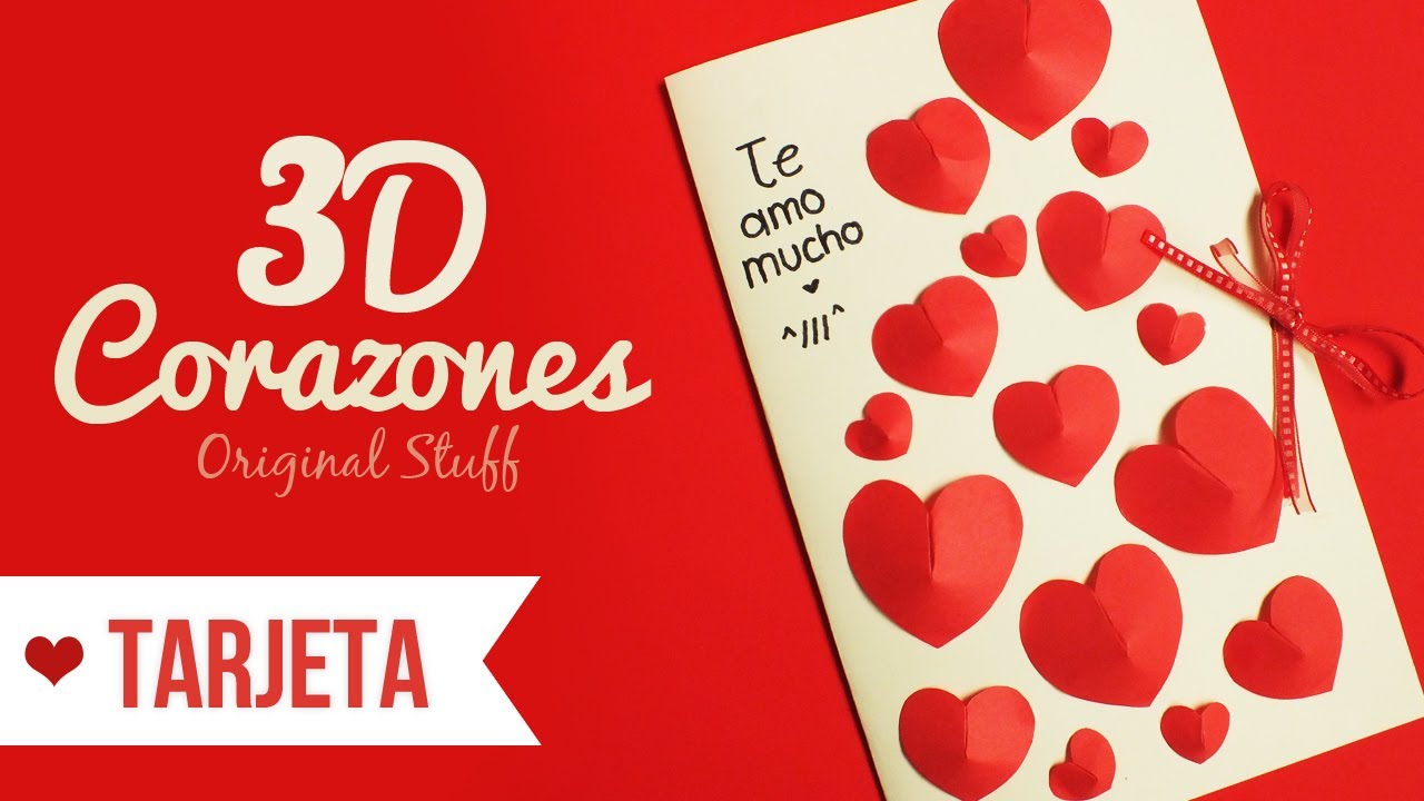 Tarjeta de Corazones 3D - Original Stuff - YouTube