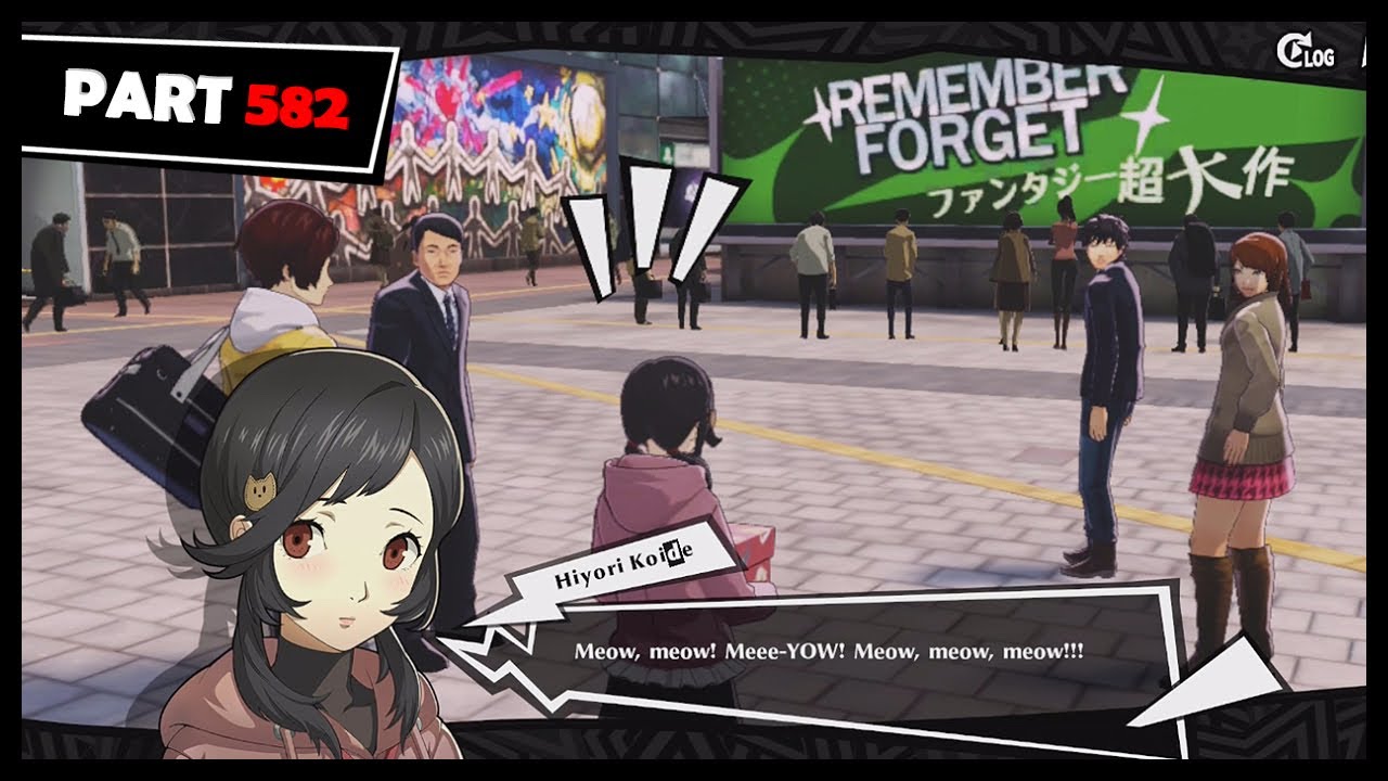 Persona 5 The Phantom X Playthrough Part 582 Talk to Hiyori; Collecting donations for the kitties