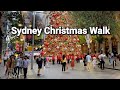 Sydney Christmas Walk 2021 - Martin Place Christmas Tree & Canopy of Light Pitt Street Mall