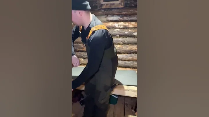 ** "Sheltered in Warmth: Exploring a Cozy Underground Log Cabin Retreat ❄️🏡✨"