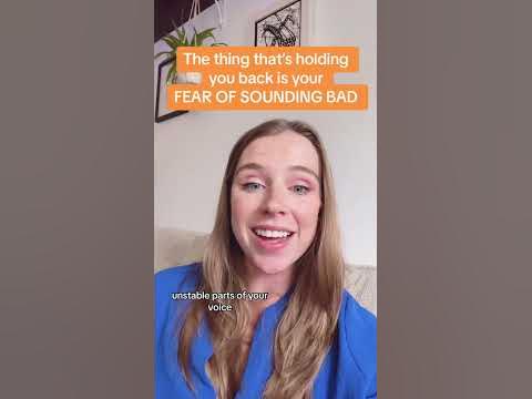 The thing holding you back is your fear of sounding bad https://sarah