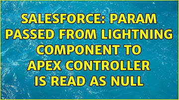 Salesforce: Param passed from Lightning Component to Apex controller is read as null