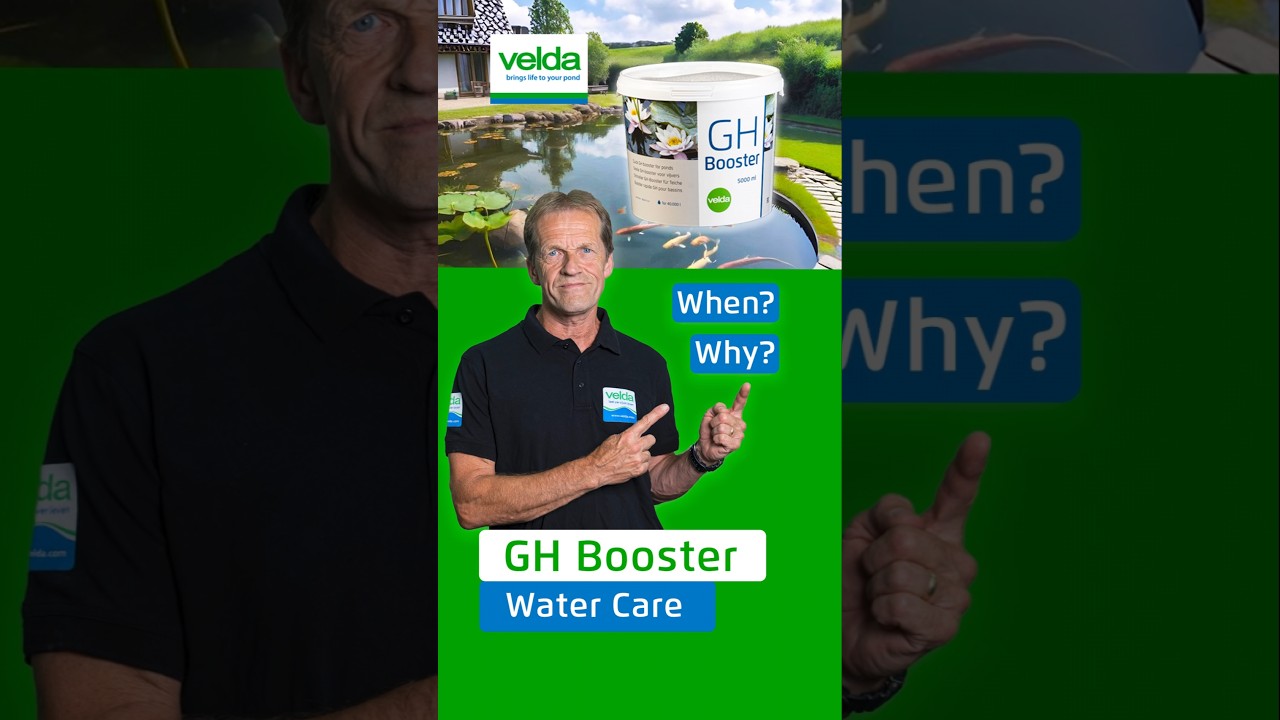 Help your pond after a rain shower with GH Booster from Velda.