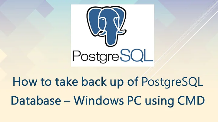 How to Auto back up PostgreSQL Database