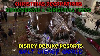 Walt Disney World Deluxe Resort Christmas Decorations and Gingerbread 2018