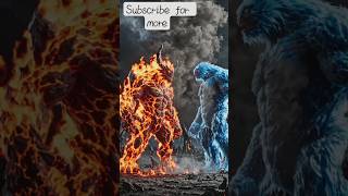 Wait for the END!  EPIC Monster Battle! Kaun jeetega? 🐉🌋#monsterbattle #monsterfight 😰🤯#shorts 🦖🐲